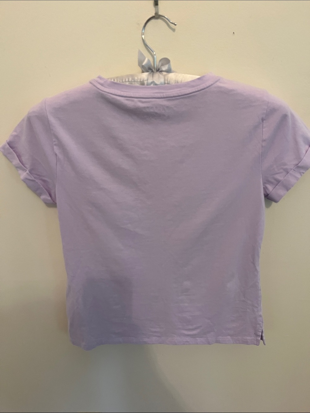 Talbots Lilac Short-Sleeve Floral Tee - Picture 3 of 4